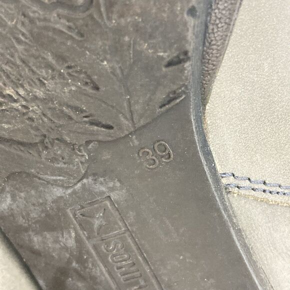 Pikolinos Slouch/Scrunch Ankle Boots-Women 39(US 8.5) Gray Leather-Buckle/Zip-Up - Picture 14 of 14